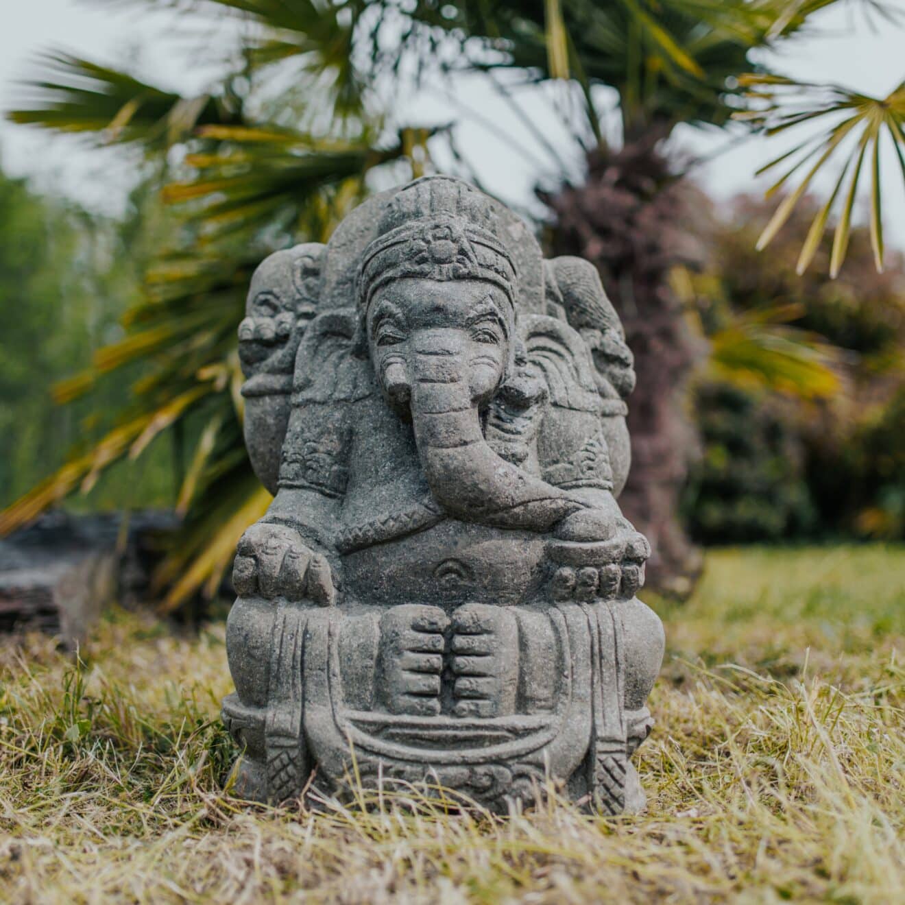 Statue Ganesh En Pierre Naturelle 50cm Exotic Design