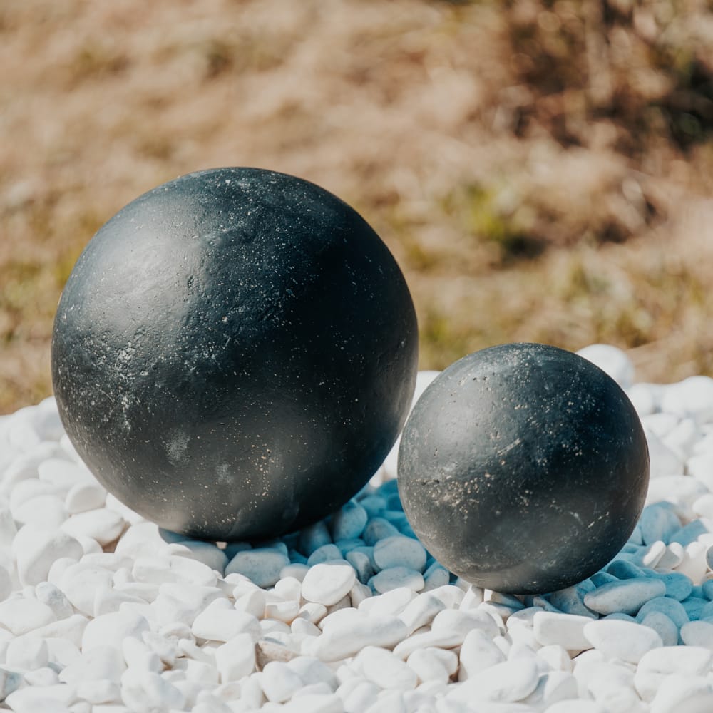 Boule déco jardin granit - sphère pierre Ø 30-40 cm