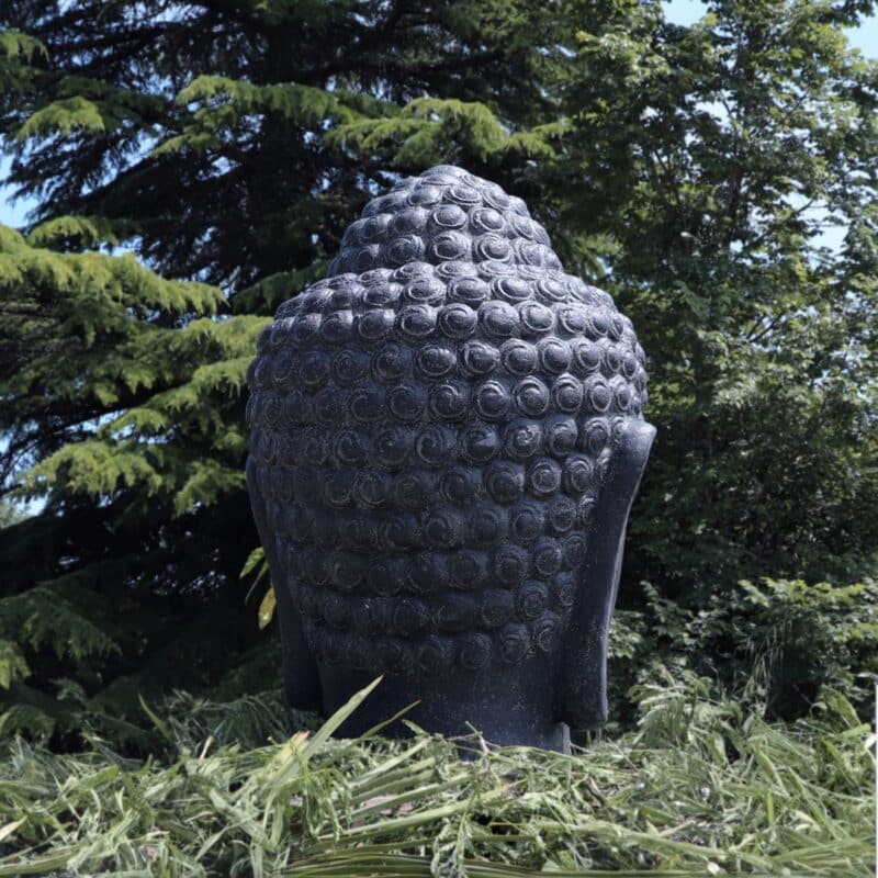 Statue de Buddha Figurine de Bouddha décoration Jardin Sculpture céramique Zen 50 cm, Gris Clair Statue de Buddha Figurine de Bouddha décoration Jardin Sculpture céramique Zen 50 cm, Gris Clair