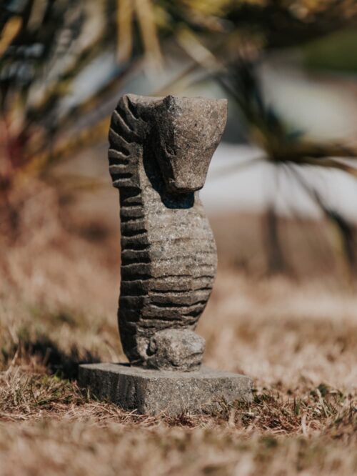 statue hippocampe jardin en pierre volcanique 30cm 50cm grossiste statue de jardin