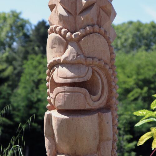  tiki en bois de cocotier pour jardin 100cm dili