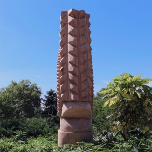 totem tiki en bois pour jardin 100cm dili