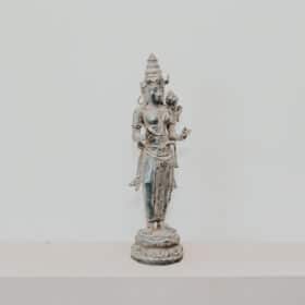 statuette statue déesse devi tara couleur bronze 29cm