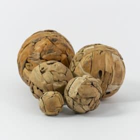 Bola de jardim decorativa em teca maciça Ø20/30/40/50/60cm