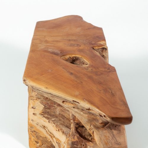 console en bois de teck naturelle foncé 120cm ou 150cm