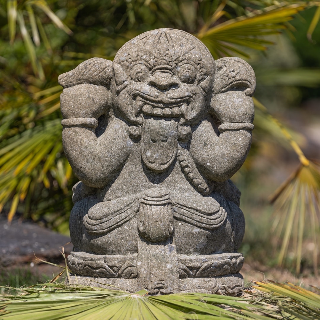 statue de ganesh bali hinduen pierre naturelle