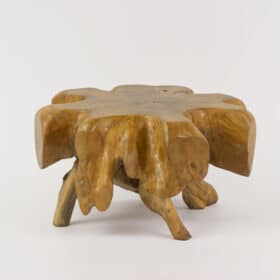 Couchtisch aus Teakwurzel Massivholz 82 cm