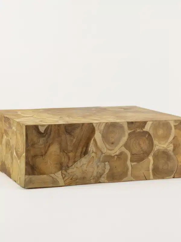 table basse en bois massif de teck 120 x 90cm Jonaël LP1A4082