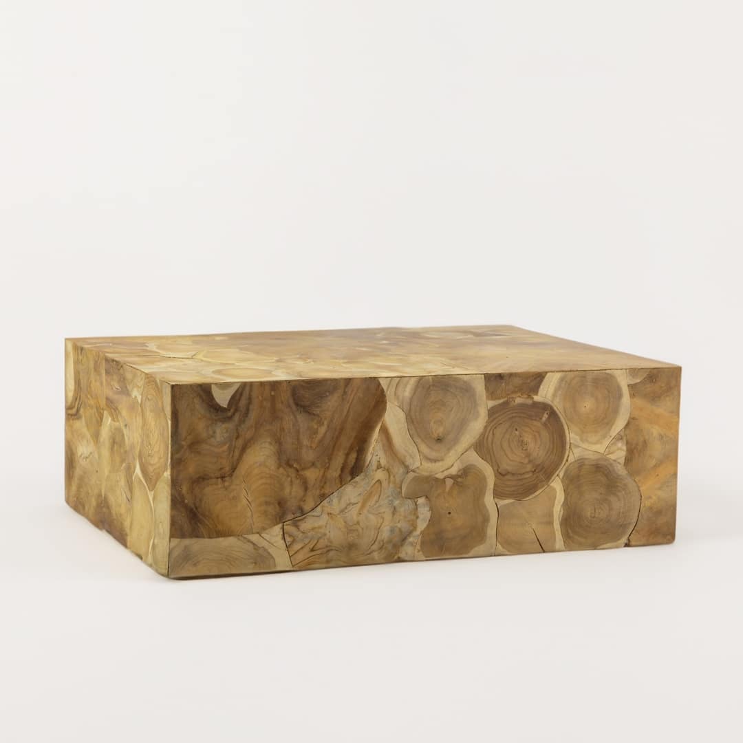table basse en bois massif de teck 120 x 90cm Jonaël LP1A4082
