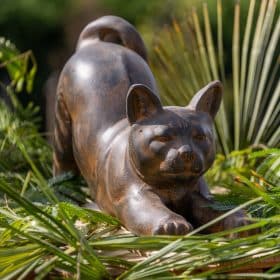 Antique black decorative cat statue 70cm