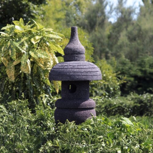 lanterne japonaise pour jardin en pierre nara 50cm