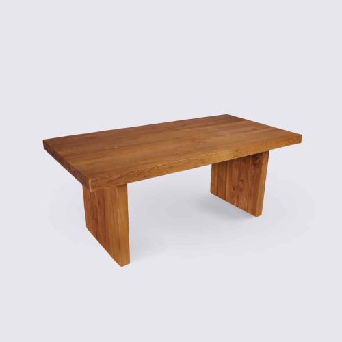 table basse en bois brut 100cm rectangle style japonais inaya