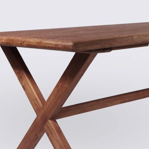 table de salle a manger en bois de teck recyclé 200cm 6 places 8 places