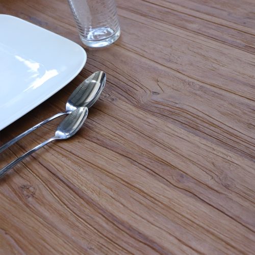 table de salle a manger en bois massif de teck recyclé 200cm 8 places