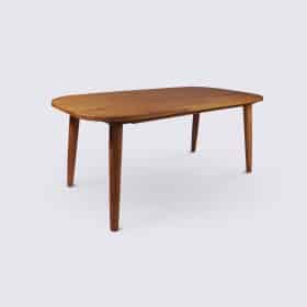 Table de salle à manger en bois massif de teck recyclé rectangle 180cm – Terra