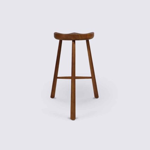 chaise de bar tabouret en bois massif de teck koa 78cm