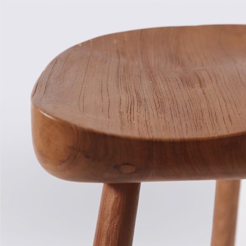 bar tabouret en bois massif de teck koa 78cm