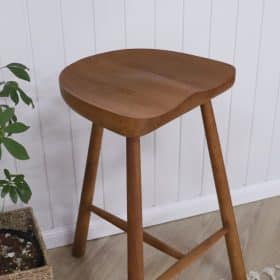 chaise de bar tabouret en bois massif koa