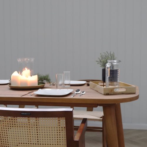 table de salle a manger en bois massif de teck recyclé 180cm 6 places 4 places rectangle