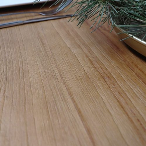 table de salle a manger en bois de teck recyclé 180cm 6 places 4 places rectangle coins arrondis