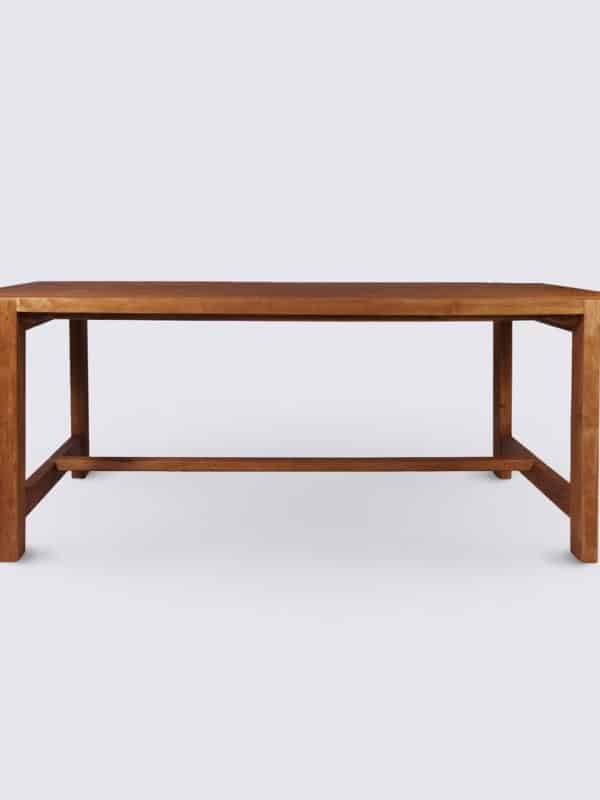 table de salle a manger en bois massif de teck recyclé 200cm 6 places 8 places rectangle ferme