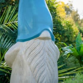 Statue nain bleu en pierre reconstituée VISAGE