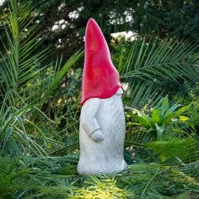 Statue nain rouge en pierre reconstituée PROFILE