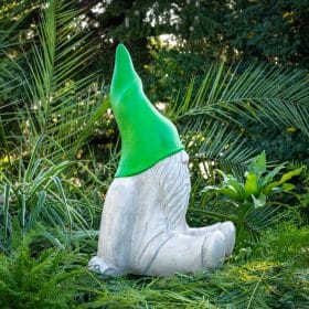 Statue nain vert en pierre reconstituée PROFILE